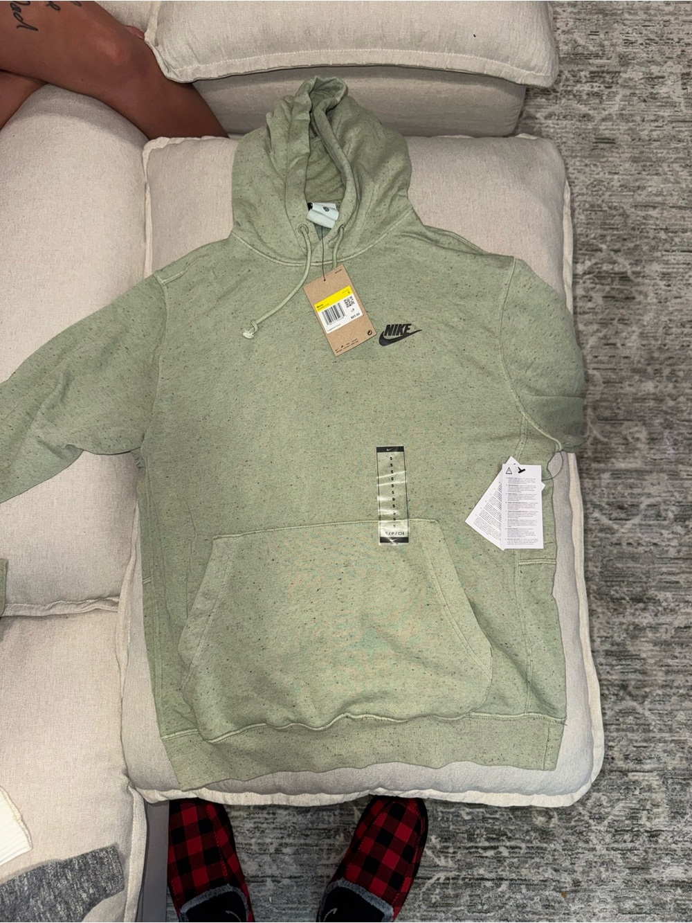 Nike Men’s Light Sage Green Turtleneck Sweater